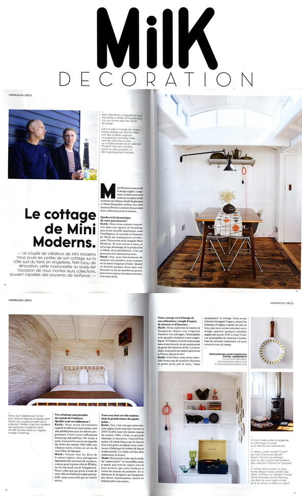 Mini Moderns in Milk Decoration