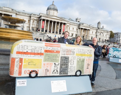 Mini Moderns and our 'Hold Tight' bus sculpture.